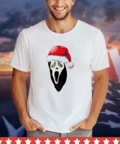 Ghostface Scream 2 wearing Santa hat Christmas shirt