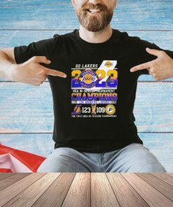 Go Lakers 2023 NBA In Season Tournament Champions Los Angeles Lakers 123 109 Indiana Pacers T-shirt