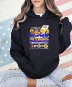 Go Lakers 2023 NBA In Season Tournament Champions Los Angeles Lakers 123 109 Indiana Pacers T-shirt