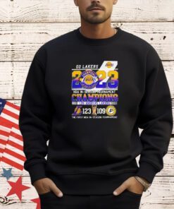 Go Lakers 2023 NBA In Season Tournament Champions Los Angeles Lakers 123 109 Indiana Pacers T-shirt