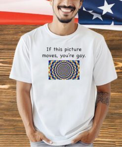 If this picture moves you’re gay T-shirt