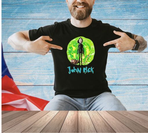 John Wick John Wick dog pencil cartoon T-shirt
