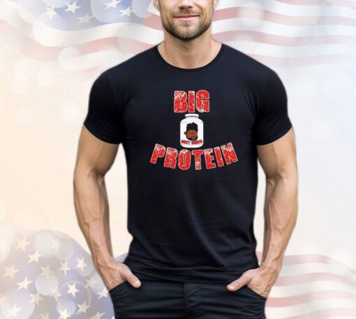 Mikey Banker wrestling big protein shirt