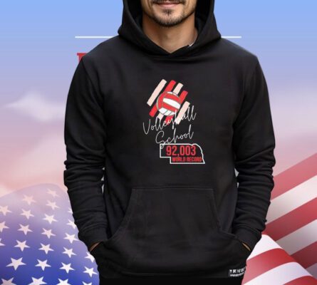 Nebraska Volleyball History 92,003 World Record shirt