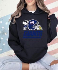 New York Giants Snoopy And Woodstock T-shirt