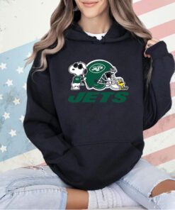New York Jets Snoopy And Woodstock T-shirt