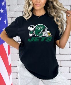 New York Jets Snoopy And Woodstock T-shirt