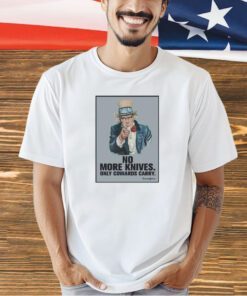 No more knives only cowards carry transalpino T-shirt