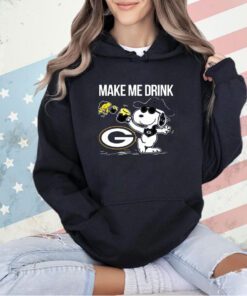 Packers Snoopy Make Me Drink T-shirt