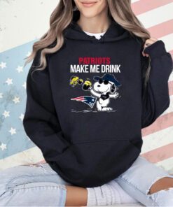Patriots Snoopy Make Me Drink T-shirt