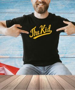 Paul Pierce wearing Ken Griffey Jr. The Kid T-shirt