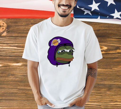 Pepe Frog Los Angeles Lakers sad T-shirt