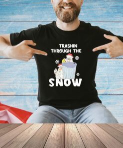 Raccoon trashin through the snow shirt