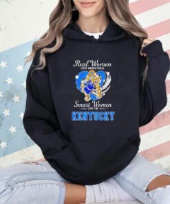 Real women love basketball smart women love the Kentucky Wildcats mascot shirt