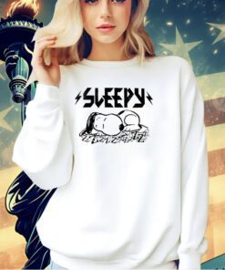 Snoopy Peanuts sleepy light wash T-shirt