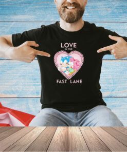 Sonic and Amy Rose love in the fast lane T-shirt