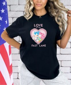 Sonic and Amy Rose love in the fast lane T-shirt