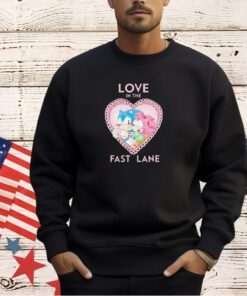 Sonic and Amy Rose love in the fast lane T-shirt
