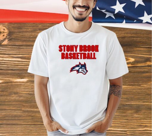 Stony Brook Seawolves basketball logo T-shirt
