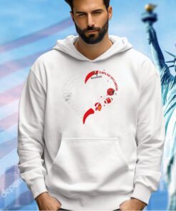 Tampa Bay Buccaneers Football Heart Helmet Logo T-shirt