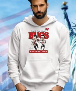 Tampa Bay Buccaneers Rob Gronkowski & Tom Brady Brotherhood cartoon T-shirt