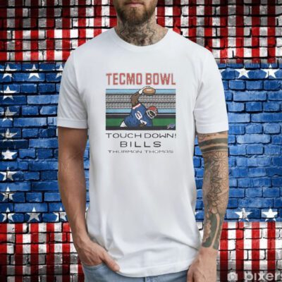 Tecmo Bowl Touch Down Bills Thurman Thomas Tee Shirt