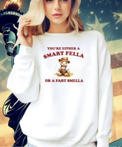 Teddy Bear you are either is smart fella or a fart smella T-shirt