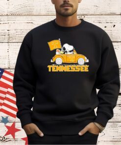 Tennessee Volunteers Snoopy driving car T-shirt