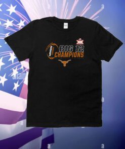 Texas Longhorns 2023 Big 12 Football Conference Champions Locker Room T-Shirt