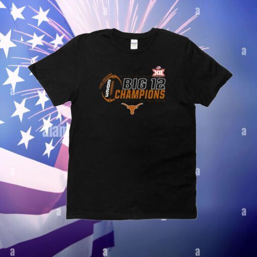 Texas Longhorns 2023 Big 12 Football Conference Champions Locker Room T-Shirt