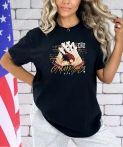 Texas State Bobcats First Responder Bowl Poly Texas State Champ T-shirt