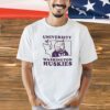 Washington Huskies University of Washington Huskies state shape T-shirt