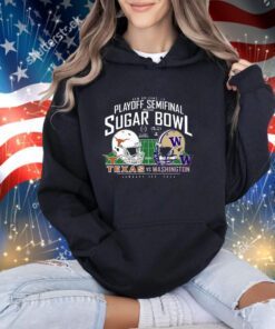 Washington Huskies Vs Texas Longhorns College Football Playoff 2024 Sugar Bowl Matchup T-Shirt