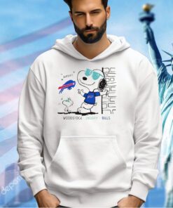 Woodstock and Snoopy Buffalo Bills for sports fan T-shirt