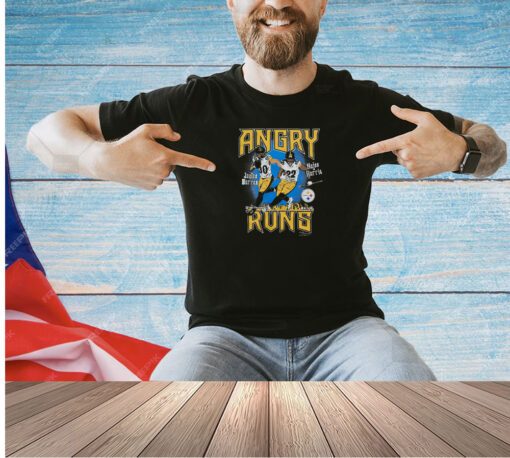 Angry Runs Steelers Warren And Harris t-Shirt