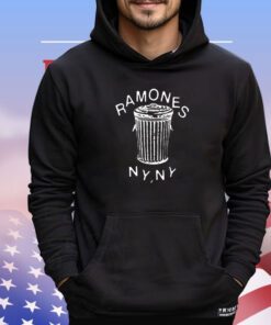Ramones NY NY garbage can shirt