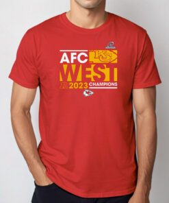 Kansas City Chiefs Fanatics Branded 2023 Afc West Division Champions Conquer T-Shirt