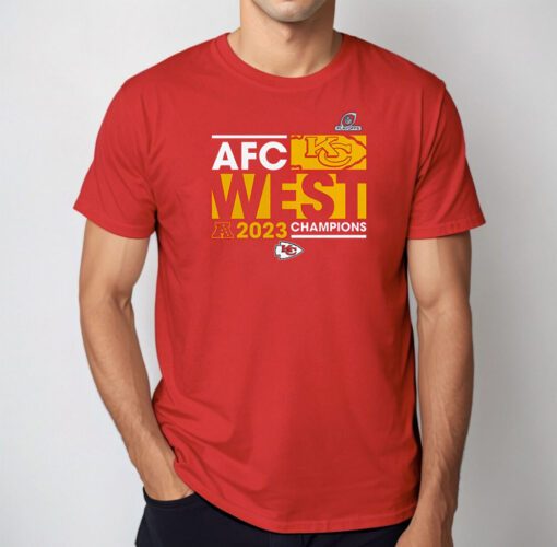 Kansas City Chiefs Fanatics Branded 2023 Afc West Division Champions Conquer T-Shirt