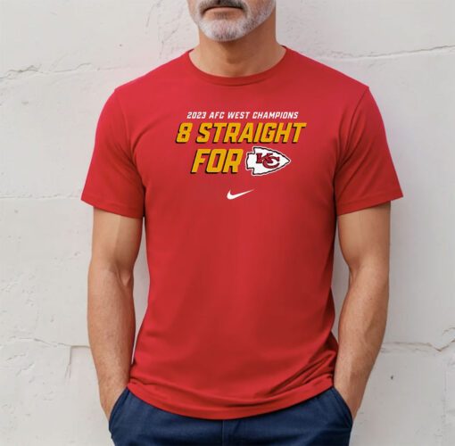 Kansas City Chiefs Afc West Division Champions 8 Straight For Shirt