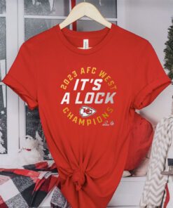 Kansas City Chiefs 2023 Afc West Division Champions Locker Room Trophy Collection T-Shirt