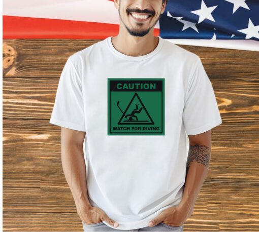 Caution watch for diving T-shirt