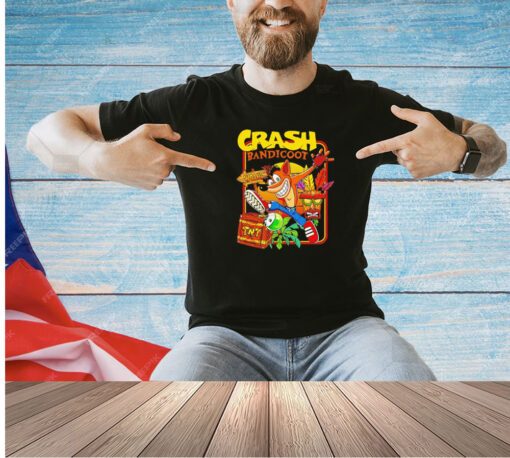 Crash Bandicoot Whoa Crash Cartoon T-shirt