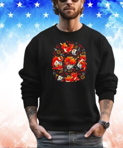 Cute dragons playing around with a tabletop dice set shirt