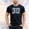 Detroit Football 313 Shirt