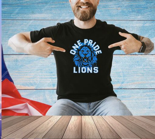 Detroit Lions one pride lions T-shirt