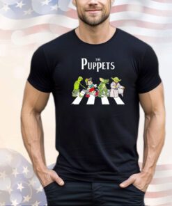 Frog Pinocchio Gremlin and Yoda The Puppets Abbey Road shirt