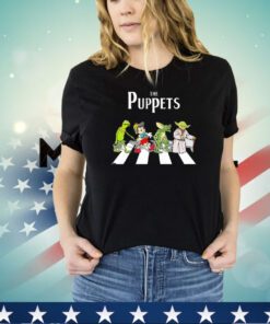 Frog Pinocchio Gremlin and Yoda The Puppets Abbey Road shirt