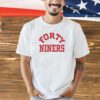 George Kittle wearing Forty Niners T-shirt