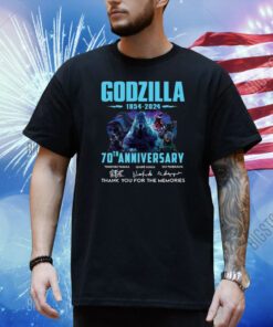 Godzilla 1954-2024 70th Anniversary Thank You For The Memories Shirt