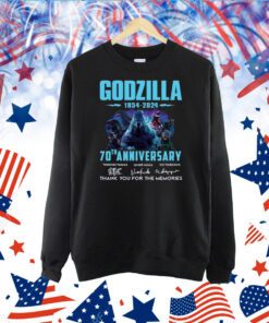 Godzilla 1954-2024 70th Anniversary Thank You For The Memories TShirt